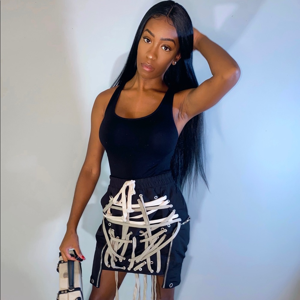 Lace up Skirt